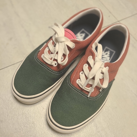 Vans - Green, Red, Hot Pink, and Yellow like New 5.5 Mens 7.0 Womens - Picture 2 of 7